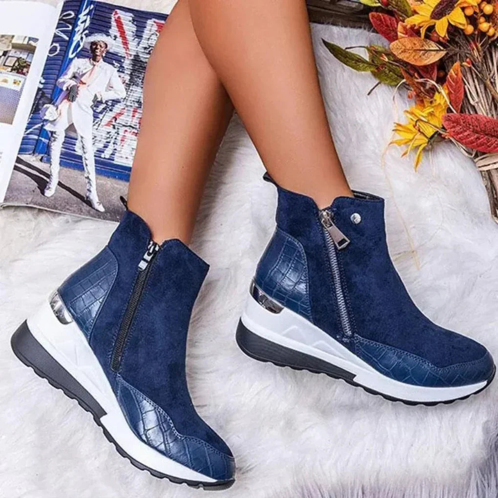 Ladies Rainproof Low Heel Boots
