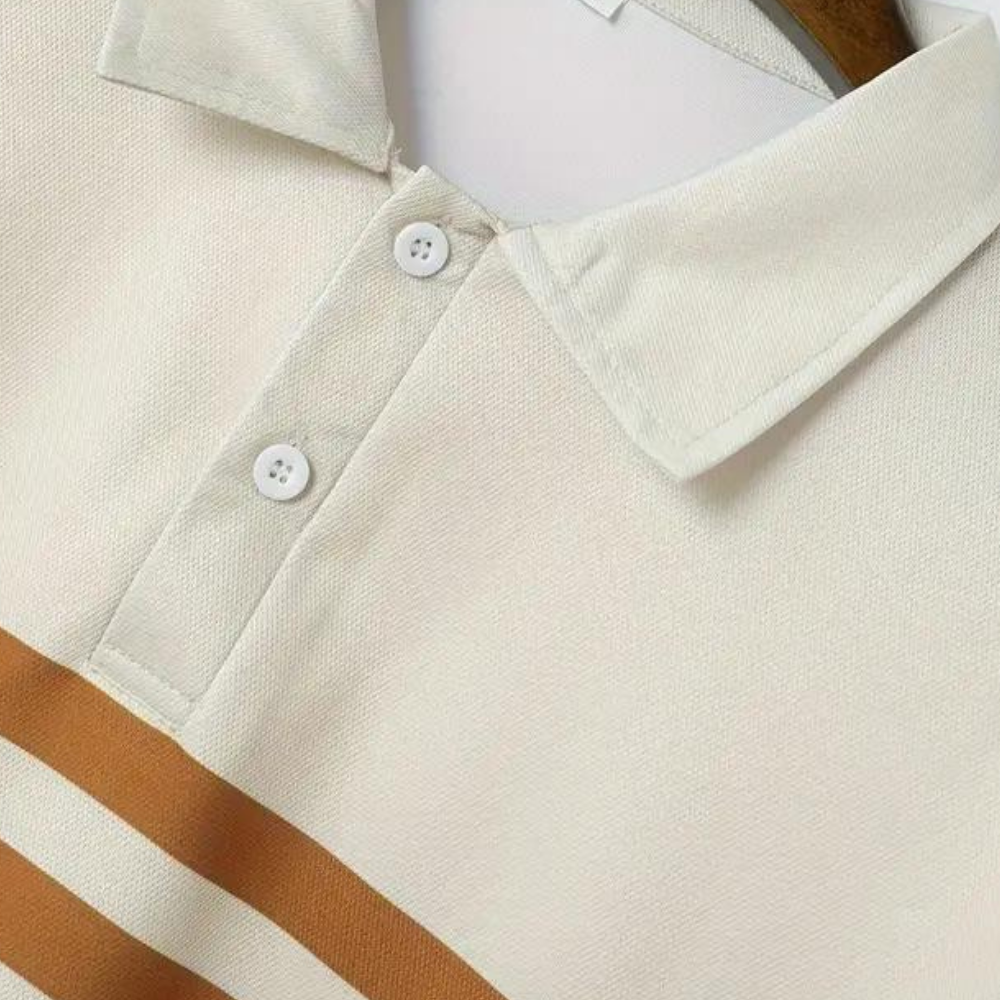 Striped Men's Polo Shirt – Mauro-S-State of Style
