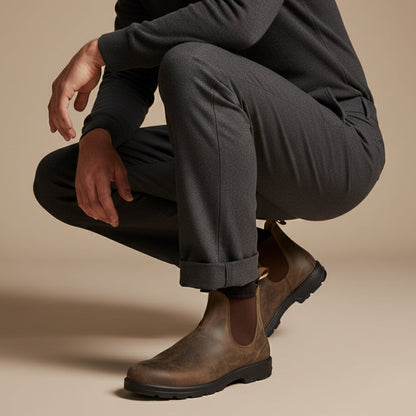 Classic Mens Leather Ankle Boots