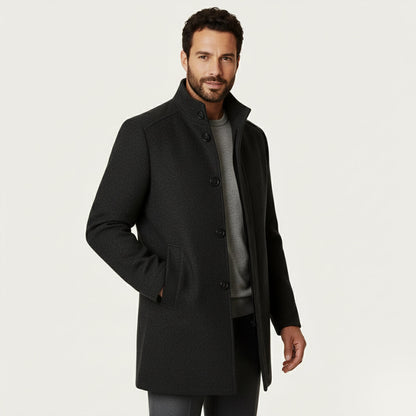 Warm Mens Classic Wool Winter Coat