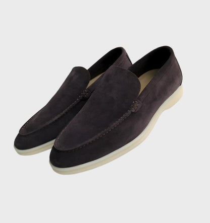 Stylish and Comfortable Suede Loafers for Men - Milo-Dark grey-6-Nora Luxe