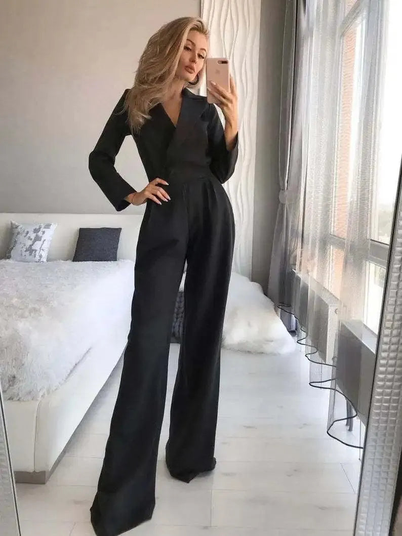 Chic Long Sleeve Women's Jumpsuit - Pexav