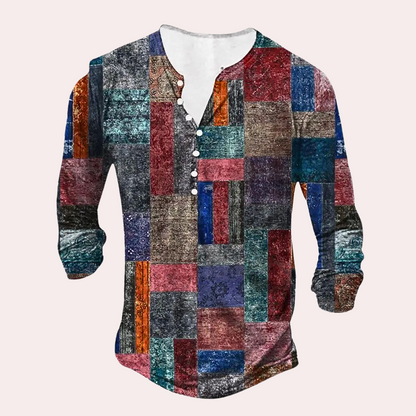 Stylish Men's Sweatshirt – Luca-Red-S-The Livary