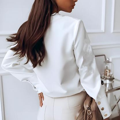 Elegant Ladies Button Front Shirt - Pexav