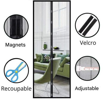 Easy Install Magnetic Mesh Screen Door
