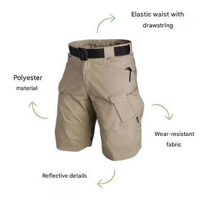 Tactical Cargo Shorts - Atlas-Light Brown-S-The Livary