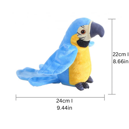 The Chatterbox Parrot Plush - Squawkie-Red-Nora Luxe
