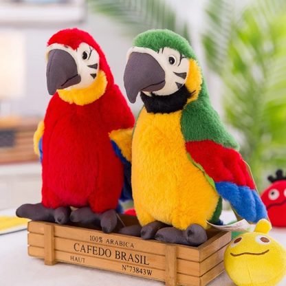 Colorful Talking Parrot Soft Toy - Pexav