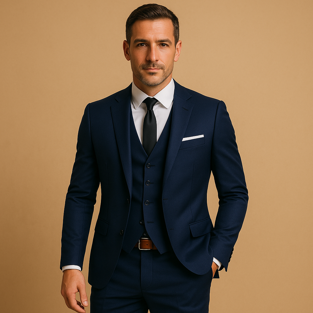 Classic Mens 3 Piece Tailored Suit