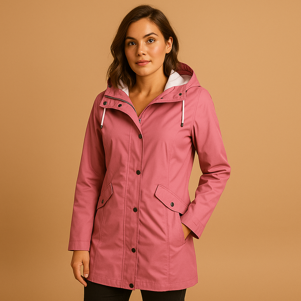Clear Waterproof Women's Rain Coat - Vossary