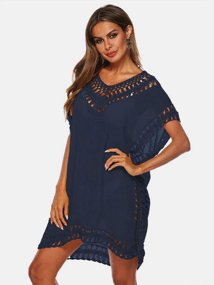 Chic V-Neck Beach Cover Up Dress