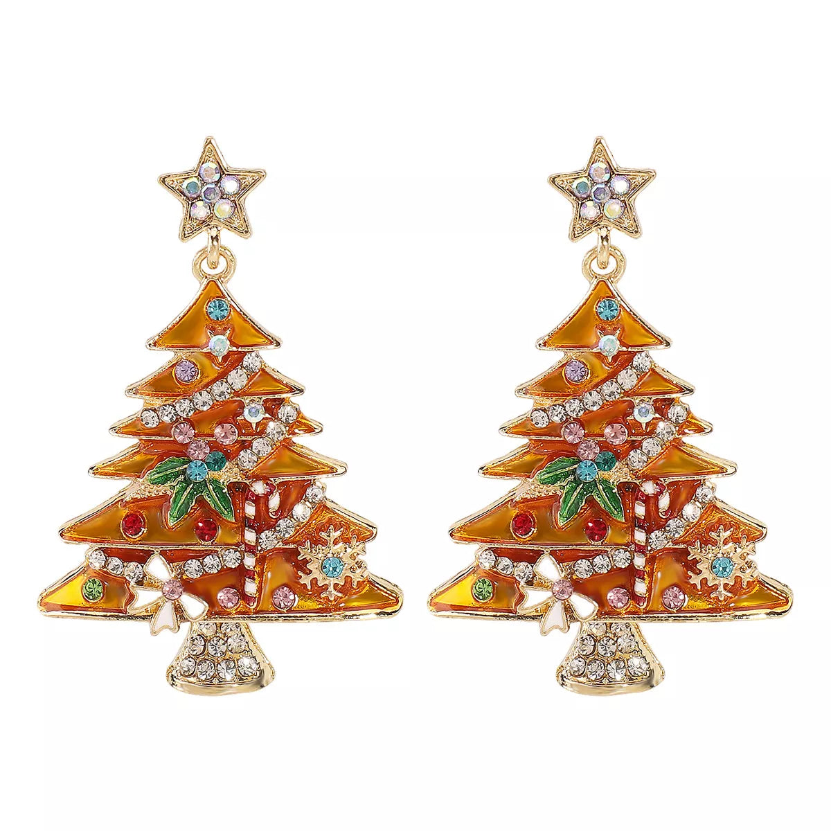 Holiday Snowflake Drop Earrings