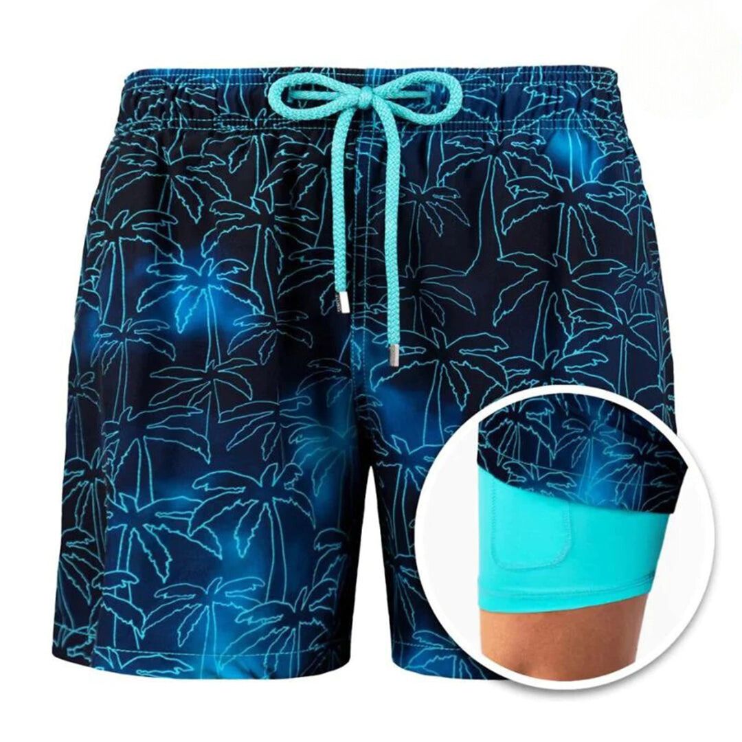 Stylish Mens Beach Shorts with Designs - Pexav