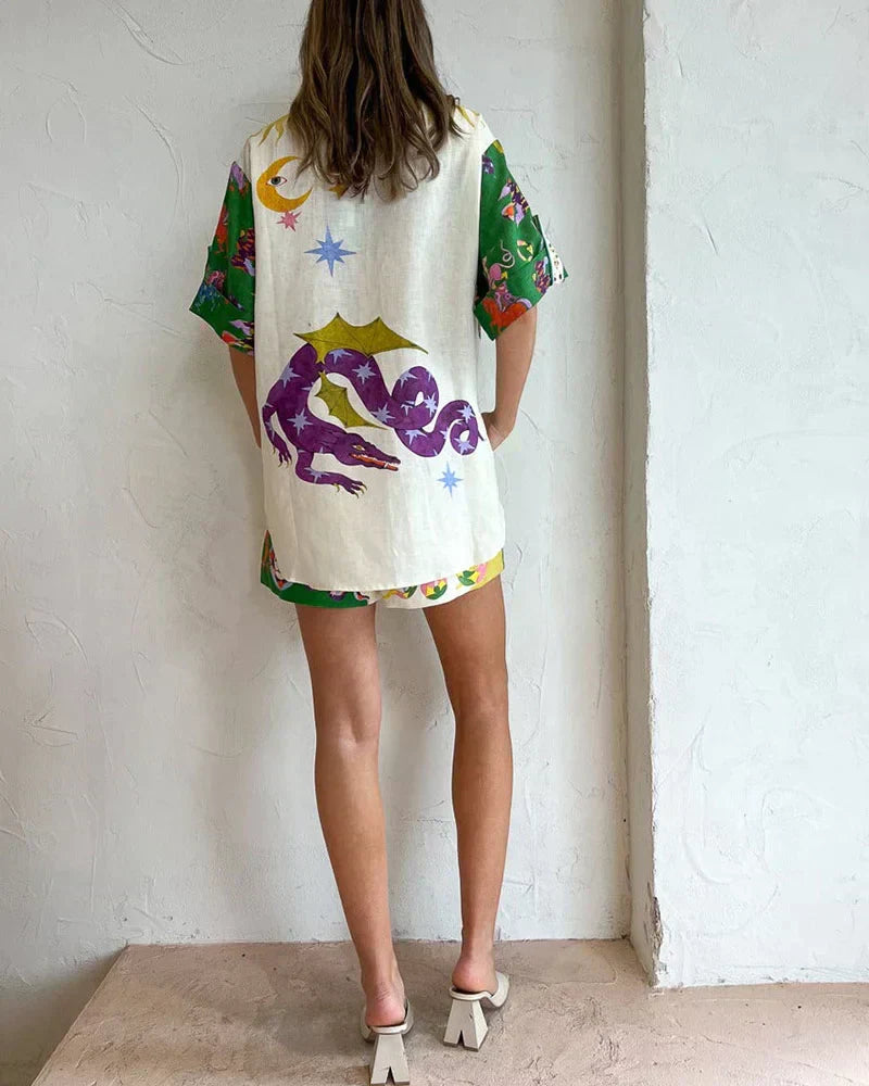 Two-piece summer set for ladies with colour and comfort – Mira-S-Nora Luxe