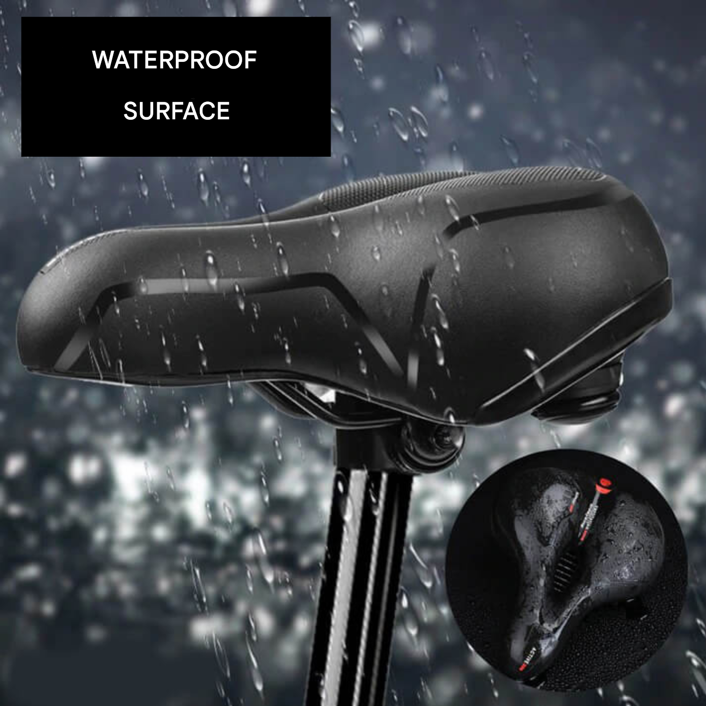 Ultra-comfortable Bike Saddle - CloudRide Pro-Red-1 Piece-Nora Luxe