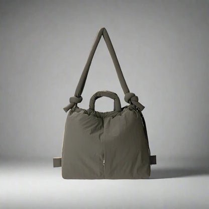 Unique Puffer Handbag with Trendy Volume - Riva-Pink-The Livary