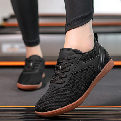 Unisex barefoot shoes with flexible sole & breathable upper material – Luno-Black-4.5-Nora Luxe