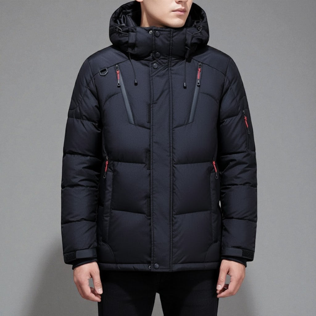 Warm Padded Hooded Winter Parka Jacket - EasyApparels