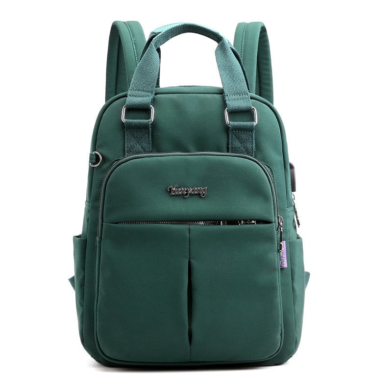 Durable Laptop Backpack with USB Charger and Lock