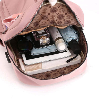 Durable Laptop Backpack with USB Charger and Lock