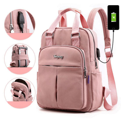 Durable Laptop Backpack with USB Charger and Lock