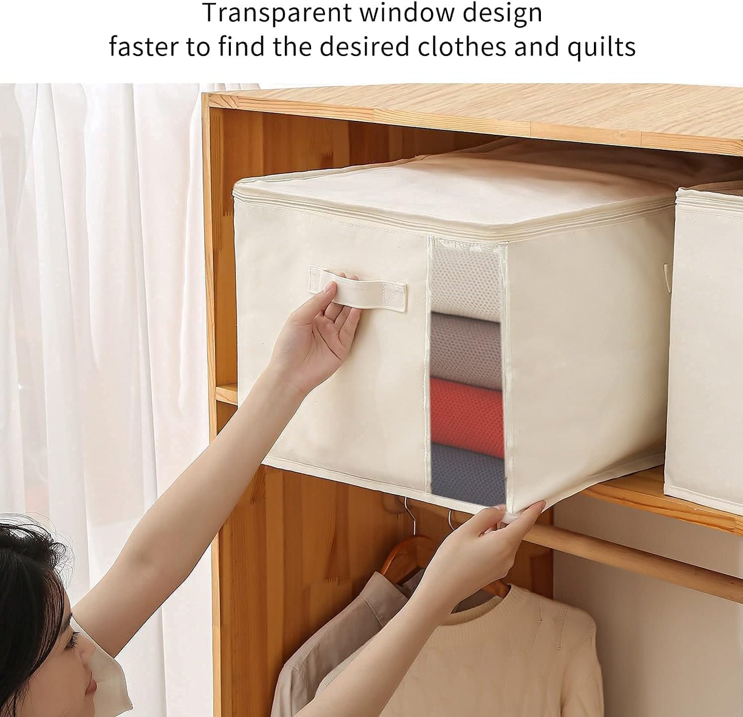 Practical Closet Storage Bag Set – Double Zipper Organizer