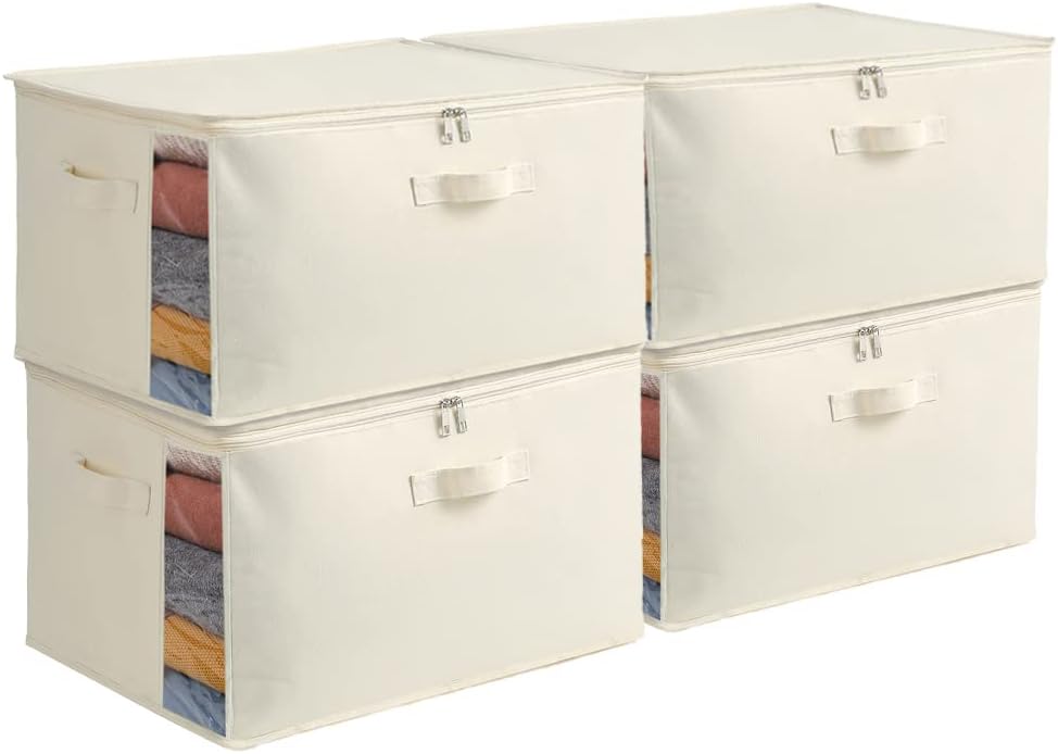 Practical Closet Storage Bag Set – Double Zipper Organizer