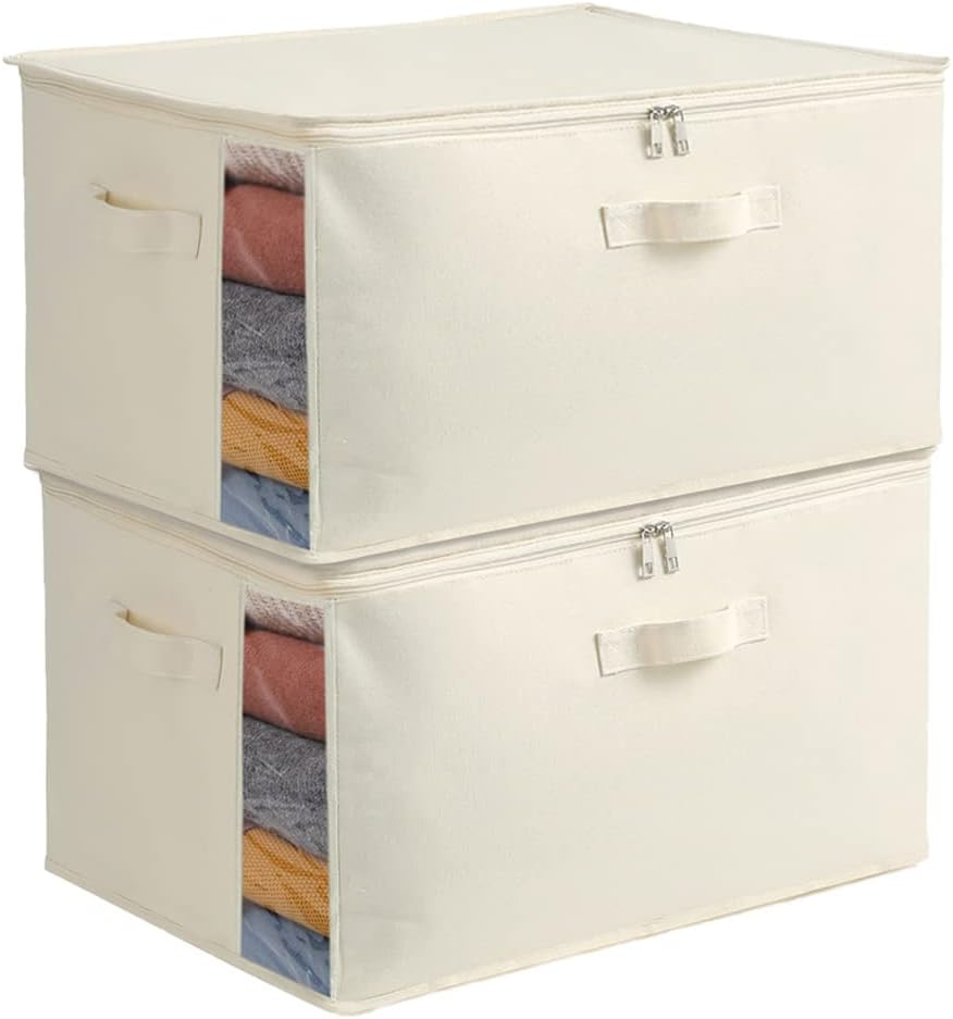 Practical Closet Storage Bag Set – Double Zipper Organizer