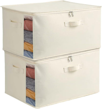 Practical Closet Storage Bag Set – Double Zipper Organizer