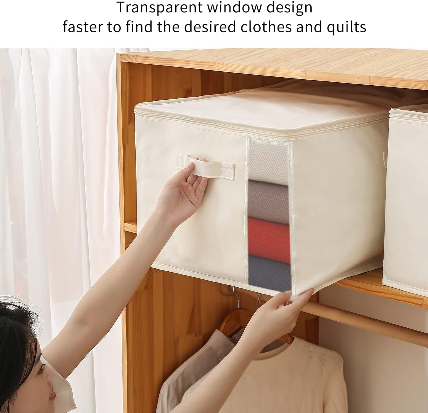 Practical Closet Storage Bag Set – Double Zipper Organizer