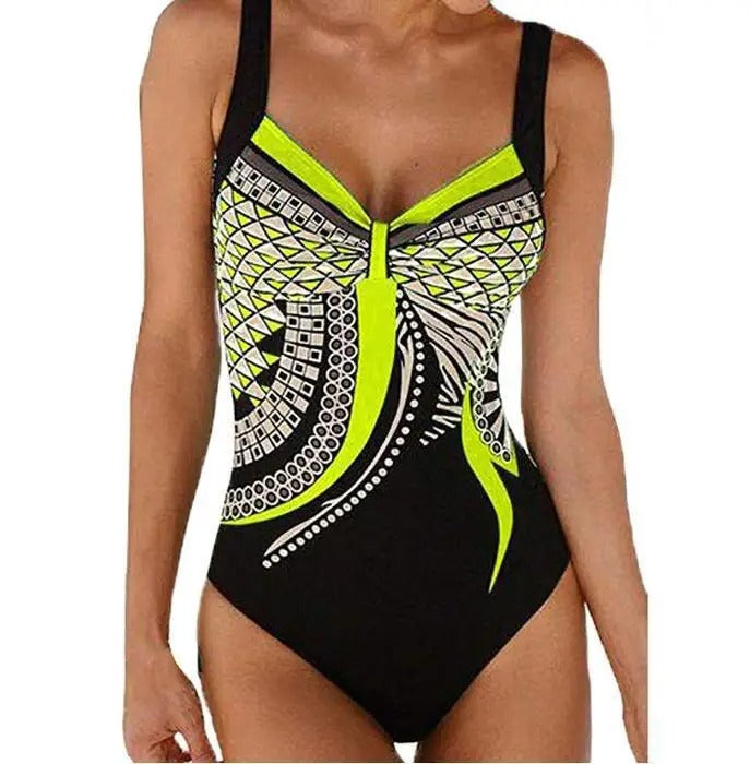 Slimming Floral Beach Swimsuit