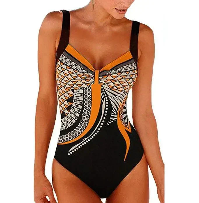 Slimming Floral Beach Swimsuit