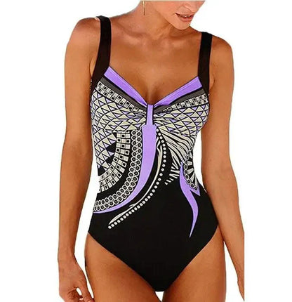 Slimming Floral Beach Swimsuit