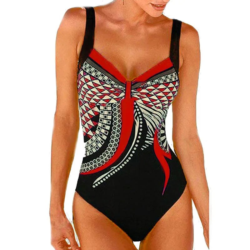 Slimming Floral Beach Swimsuit - Vossary