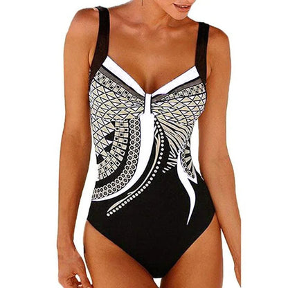 Slimming Floral Beach Swimsuit
