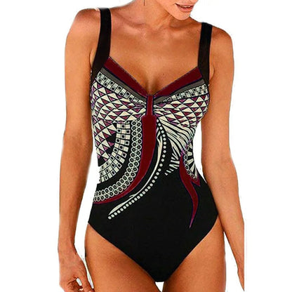 Slimming Floral Beach Swimsuit