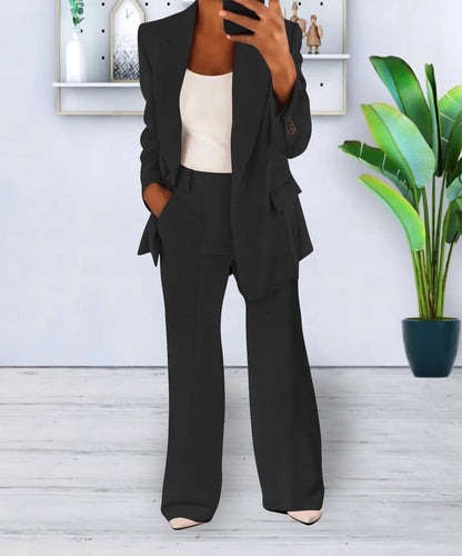 Classic Women's Business Suit Jacket and Trousers