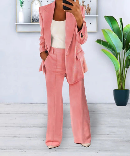 Classic Women's Business Suit Jacket and Trousers