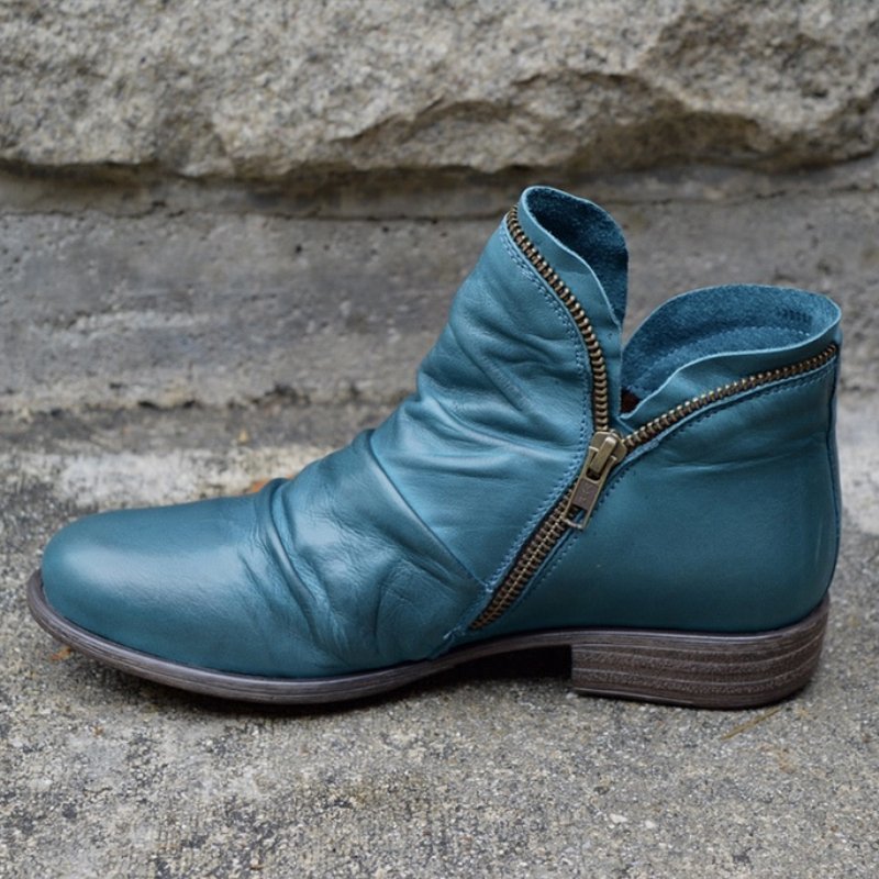 Ladies Brown Leather Ankle Boots
