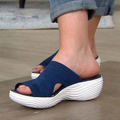 Comfortable Elastic Slip On Shoes