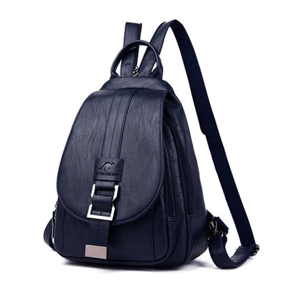 Durable Waterproof Ladies Leather Rucksack