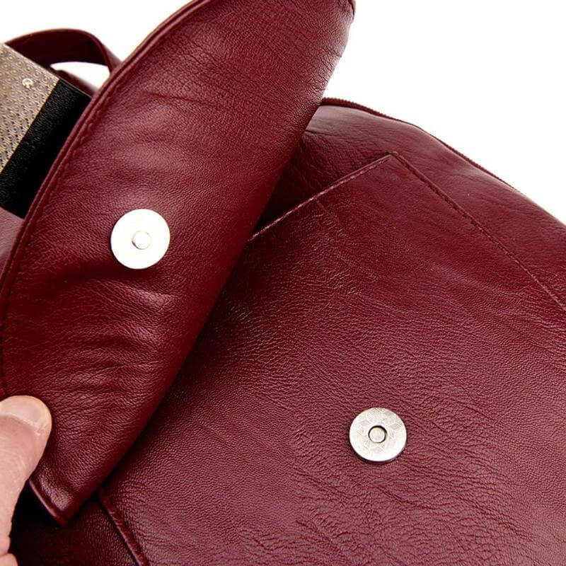 Durable Waterproof Ladies Leather Rucksack