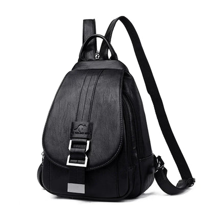 Durable Waterproof Ladies Leather Rucksack