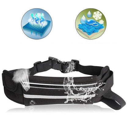Sports Waterproof Running Belt – 2 in 1 Free Storage Pouch