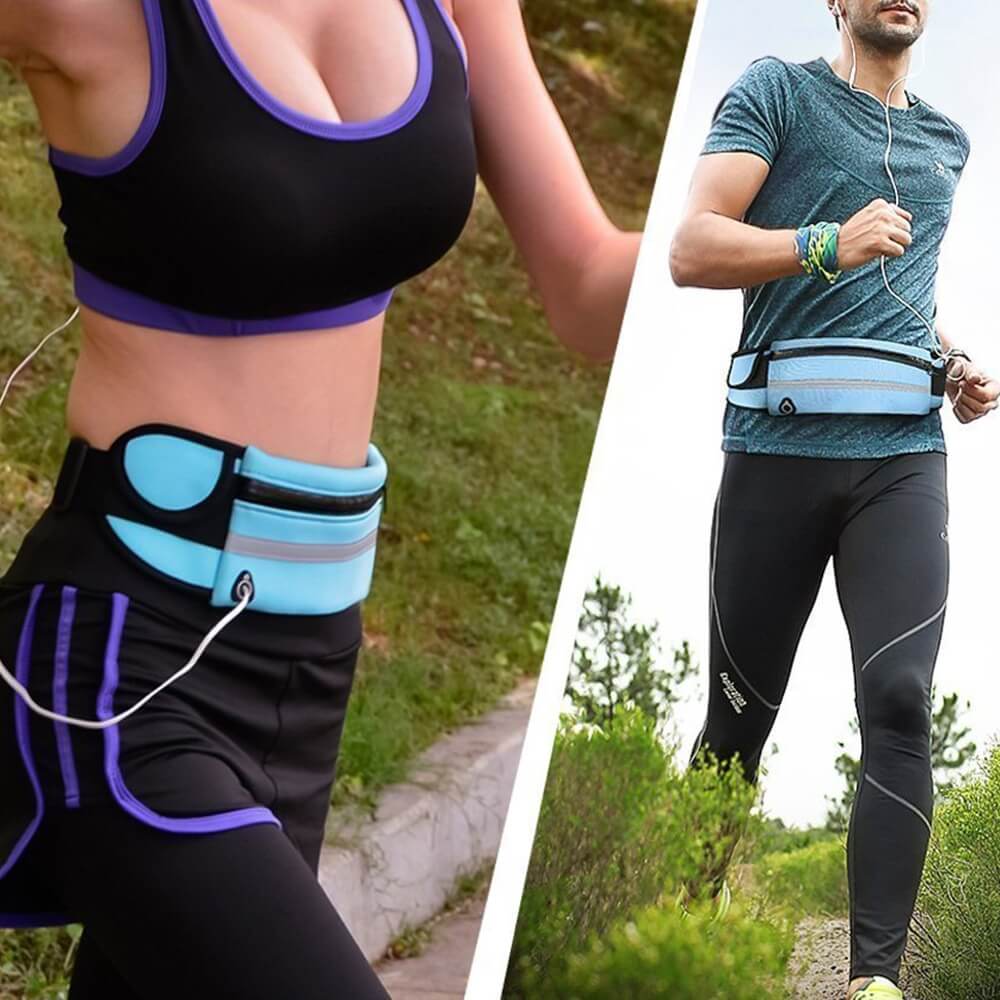 Sports Waterproof Running Belt – 2 in 1 Free Storage Pouch