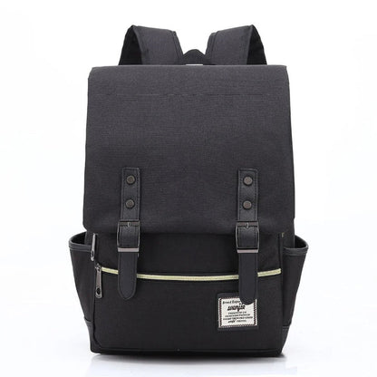 Waterproof Unisex Oxford Backpack – Valtro-Black-The Livary