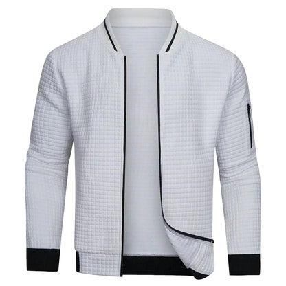 Cozy Mens Knit Bomber Jacket