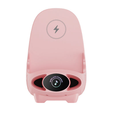 Wireless Phone Holder with 15W Fast Charging Function - FlexCharge Chair-Pink-Nora Luxe