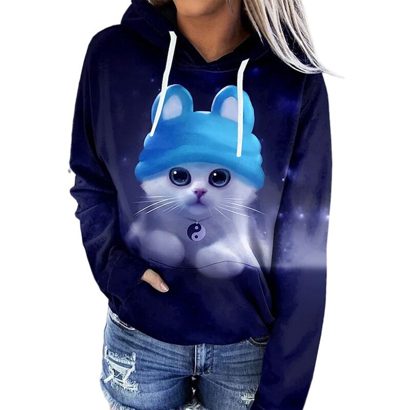Comfy Women's Hoodie with Soft Cotton and Pockets