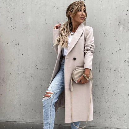 Warm Ladies Winter Coat with Pockets